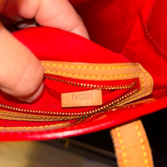 Louis Vuitton Red Tote Bag-W/COA - Picture 10 of 11
